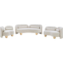  Manufacturer Color_Cream -- Daphne Cream Boucle Fabric Upholstered Chair IMAGE 12