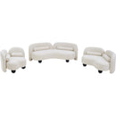 Meridian Daphne Cream Boucle Fabric Chair IMAGE 13