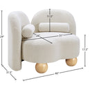  Manufacturer Color_Cream -- Daphne Cream Boucle Fabric Upholstered Chair IMAGE 17