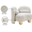 Meridian Daphne Cream Boucle Fabric Chair IMAGE 18