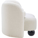  Manufacturer Color_Cream -- Daphne Cream Boucle Fabric Upholstered Chair IMAGE 6