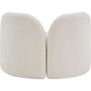  Manufacturer Color_Cream -- Daphne Cream Boucle Fabric Upholstered Chair IMAGE 7