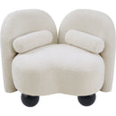  Manufacturer Color_Cream -- Daphne Cream Boucle Fabric Upholstered Chair IMAGE 9