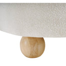 Meridian Daphne Cream Boucle Fabric Loveseat IMAGE 10