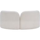  Manufacturer Color_Cream -- Daphne 64" Cream Boucle Fabric Upholstered Loveseat IMAGE 7