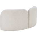  Manufacturer Color_Cream -- Daphne 64" Cream Boucle Fabric Upholstered Loveseat IMAGE 8
