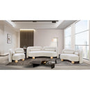  Manufacturer Color_Cream -- Daphne 89" Cream Boucle Fabric Upholstered Sofa IMAGE 15