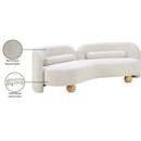  Manufacturer Color_Cream -- Daphne 89" Cream Boucle Fabric Upholstered Sofa IMAGE 18