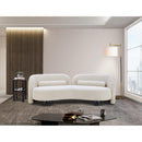  Manufacturer Color_Cream -- Daphne 89" Cream Boucle Fabric Upholstered Sofa IMAGE 4