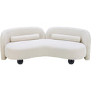  Manufacturer Color_Cream -- Daphne 89" Cream Boucle Fabric Upholstered Sofa IMAGE 9