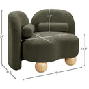  Manufacturer Color_Olive -- Daphne Olive Boucle Fabric Upholstered Chair IMAGE 17