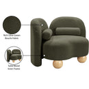  Manufacturer Color_Olive -- Daphne Olive Boucle Fabric Upholstered Chair IMAGE 18