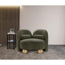  Manufacturer Color_Olive -- Daphne Olive Boucle Fabric Upholstered Chair IMAGE 3