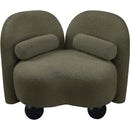  Manufacturer Color_Olive -- Daphne Olive Boucle Fabric Upholstered Chair IMAGE 9