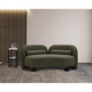  Manufacturer Color_Olive -- Daphne 64" Olive Boucle Fabric Upholstered Loveseat IMAGE 4