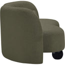  Manufacturer Color_Olive -- Daphne 64" Olive Boucle Fabric Upholstered Loveseat IMAGE 6