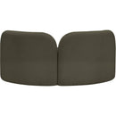  Manufacturer Color_Olive -- Daphne 64" Olive Boucle Fabric Upholstered Loveseat IMAGE 7