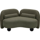  Manufacturer Color_Olive -- Daphne 64" Olive Boucle Fabric Upholstered Loveseat IMAGE 9