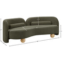  Manufacturer Color_Olive -- Daphne 89" Olive Boucle Fabric Upholstered Sofa IMAGE 17