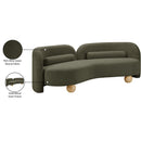  Manufacturer Color_Olive -- Daphne 89" Olive Boucle Fabric Upholstered Sofa IMAGE 18