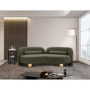  Manufacturer Color_Olive -- Daphne 89" Olive Boucle Fabric Upholstered Sofa IMAGE 3