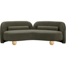  Manufacturer Color_Olive -- Daphne 89" Olive Boucle Fabric Upholstered Sofa IMAGE 5