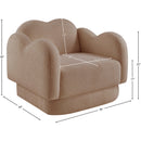  Manufacturer Color_Beige -- Meridian Bloom Stationary Fabric Chair IMAGE 12