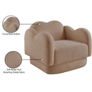 Manufacturer Color_Beige -- Meridian Bloom Stationary Fabric Chair IMAGE 13