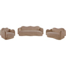 Manufacturer Color_Beige -- Meridian Bloom Stationary Fabric Loveseat IMAGE 11