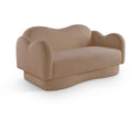  Manufacturer Color_Beige -- Meridian Bloom Stationary Fabric Loveseat IMAGE 1