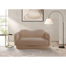  Manufacturer Color_Beige -- Meridian Bloom Stationary Fabric Loveseat IMAGE 2
