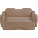  Manufacturer Color_Beige -- Meridian Bloom Stationary Fabric Loveseat IMAGE 6