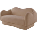  Manufacturer Color_Beige -- Meridian Bloom Stationary Fabric Loveseat IMAGE 7