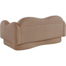  Manufacturer Color_Beige -- Meridian Bloom Stationary Fabric Loveseat IMAGE 8
