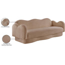  Manufacturer Color_Beige -- Meridian Bloom Stationary Fabric Sofa IMAGE 17