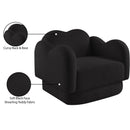  Manufacturer Color_Black -- Bloom Black Teddy Fabric Upholstered Chair IMAGE 13