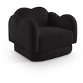  Manufacturer Color_Black -- Bloom Black Teddy Fabric Upholstered Chair IMAGE 1