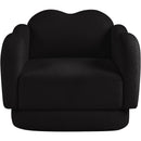  Manufacturer Color_Black -- Bloom Black Teddy Fabric Upholstered Chair IMAGE 3