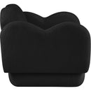  Manufacturer Color_Black -- Bloom Black Teddy Fabric Upholstered Chair IMAGE 4
