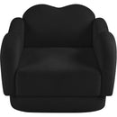  Manufacturer Color_Black -- Bloom Black Teddy Fabric Upholstered Chair IMAGE 6
