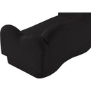 Meridian Bloom Black Teddy Fabric Loveseat IMAGE 10
