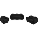  Manufacturer Color_Black -- Bloom 58" Black Teddy Fabric Upholstered Loveseat IMAGE 12