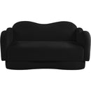  Manufacturer Color_Black -- Bloom 58" Black Teddy Fabric Upholstered Loveseat IMAGE 3