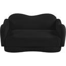  Manufacturer Color_Black -- Bloom 58" Black Teddy Fabric Upholstered Loveseat IMAGE 6