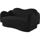  Manufacturer Color_Black -- Bloom 58" Black Teddy Fabric Upholstered Loveseat IMAGE 7