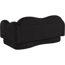  Manufacturer Color_Black -- Bloom 58" Black Teddy Fabric Upholstered Loveseat IMAGE 8