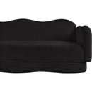  Manufacturer Color_Black -- Bloom 82" Black Teddy Fabric Upholstered Sofa IMAGE 12