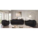  Manufacturer Color_Black -- Bloom 82" Black Teddy Fabric Upholstered Sofa IMAGE 18