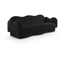  Manufacturer Color_Black -- Bloom 82" Black Teddy Fabric Upholstered Sofa IMAGE 1