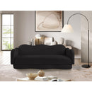  Manufacturer Color_Black -- Bloom 82" Black Teddy Fabric Upholstered Sofa IMAGE 2